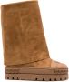 Casadei 40mm suede boots Brown - Thumbnail 1