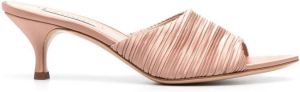 Casadei 60mm pleated slip-on mules Pink