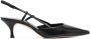 Casadei 65mm slingback pointed leather pumps Black - Thumbnail 1