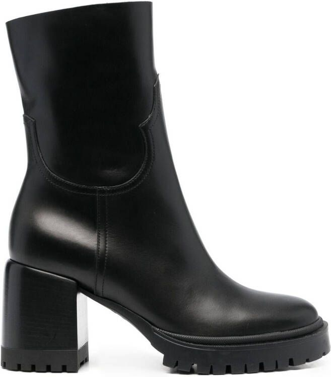 Casadei 80mm heeled ankle boots Black