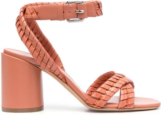 Casadei 80mm high-block-heel sandals Pink