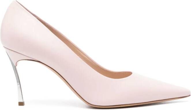 Casadei 80mm leather pumps Pink