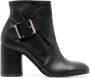 Casadei 85mm buckle-detail ankle boots Black - Thumbnail 1
