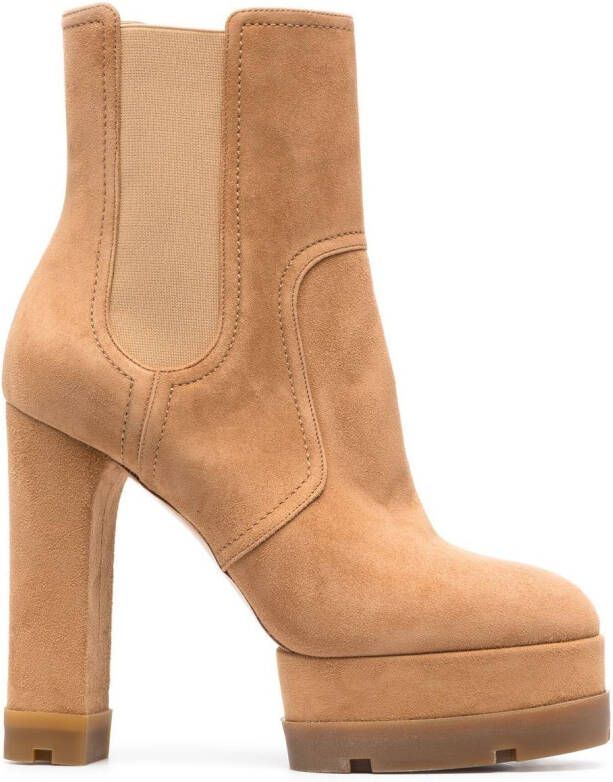 Casadei ankle heel boots Brown