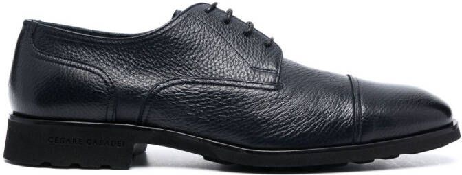 Casadei Anticato leather derby shoes Blue