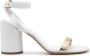 Casadei Atomium Cleo 80mm leather sandals White - Thumbnail 1