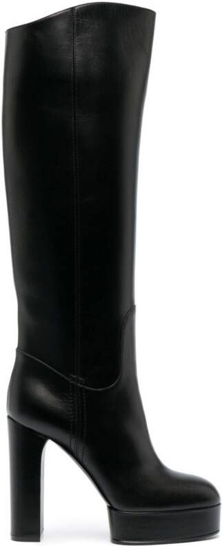 Casadei Betty 125mm leather boots Black
