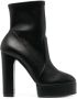 Casadei Betty leather boots Black - Thumbnail 1