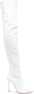 Casadei Blade 110mm pointed-toe boots White