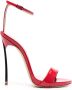 Casadei Blade 120mm patent-finish sandals Red - Thumbnail 1