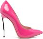 Casadei Blade 120mm patent leather pump Pink - Thumbnail 1