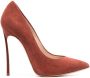 Casadei Blade 120mm pointed-toe suede pumps Brown - Thumbnail 1