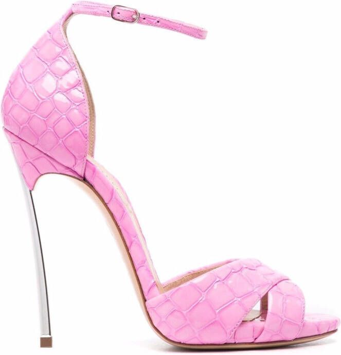 Casadei Blade 120mm sandals Pink