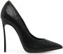 Casadei Blade 120mm sequin-embellished pumps Black - Thumbnail 1