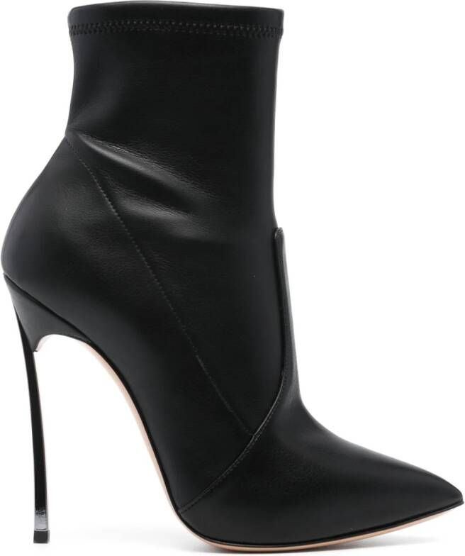 Casadei Blade 130mm leather boots Black