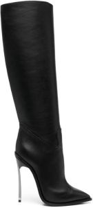 Casadei Blade 135mm knee boots Black