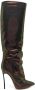 Casadei Blade Aurora Boreale 130mm leather boots Black - Thumbnail 1