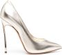 Casadei Blade Flash 130mm leather pumps Gold - Thumbnail 1