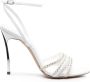 Casadei Blade Limelight 100mm leather sandals White - Thumbnail 1