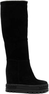 Casadei Blade slouched knee boots Black