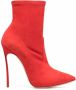Casadei Blade stiletto boots Red - Thumbnail 1