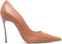 Casadei Blade Tiffany 110mm leather pumps Brown - Thumbnail 1