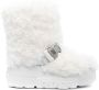 Casadei buckled faux-fur boots White - Thumbnail 1