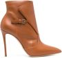 Casadei buckled leather boots Brown - Thumbnail 1