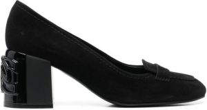 Casadei C-Chain 60mm heel pumps Black