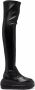 Casadei C-Chain thigh-high boots Black - Thumbnail 1
