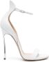 Casadei Cappa Blade 115mm leather sandals White - Thumbnail 1