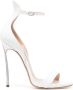 Casadei Cappa Blade 120mm leather sandals White - Thumbnail 1
