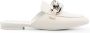 Casadei chain-detail leather slippers White - Thumbnail 1