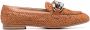 Casadei chain-link leather loafers Brown - Thumbnail 1