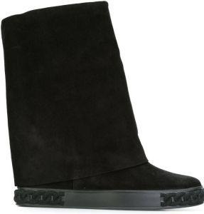 Casadei chain motif boots Black