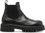 Casadei Chelsea leather boots Black - Thumbnail 1