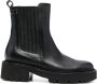 Casadei chunky leather chelsea boots Black - Thumbnail 1