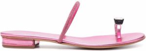 Casadei City Light Soraya flat sandals Pink