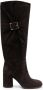 Casadei Cleo Kate 85mm suede boots Brown - Thumbnail 1
