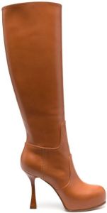 Casadei concealed-platform detail boots Brown