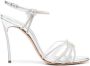 Casadei crystal-embellished heeled sandals Silver - Thumbnail 1