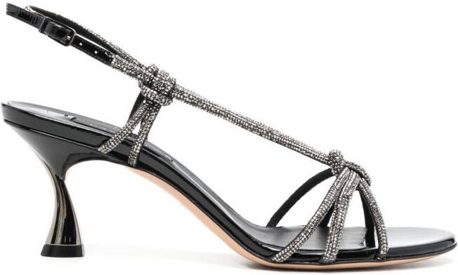 Casadei crystal-embellished strappy sandals Black