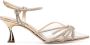 Casadei crystal strappy-design sandals Gold - Thumbnail 1