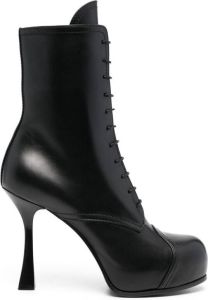 Casadei Donna 120mm platform boots Black