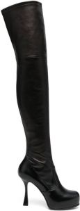 Casadei Donna 120mm platform boots Black