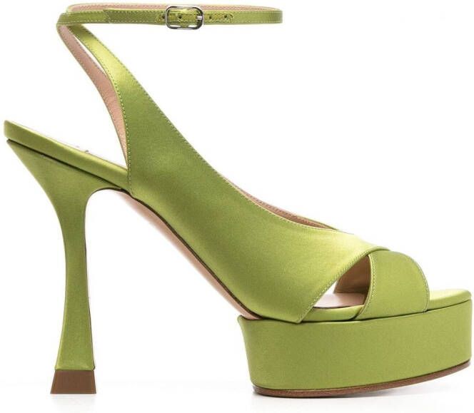 Casadei Donna 120mm platform sandals Green