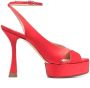 Casadei Donna 120mm platform sandals Red - Thumbnail 1