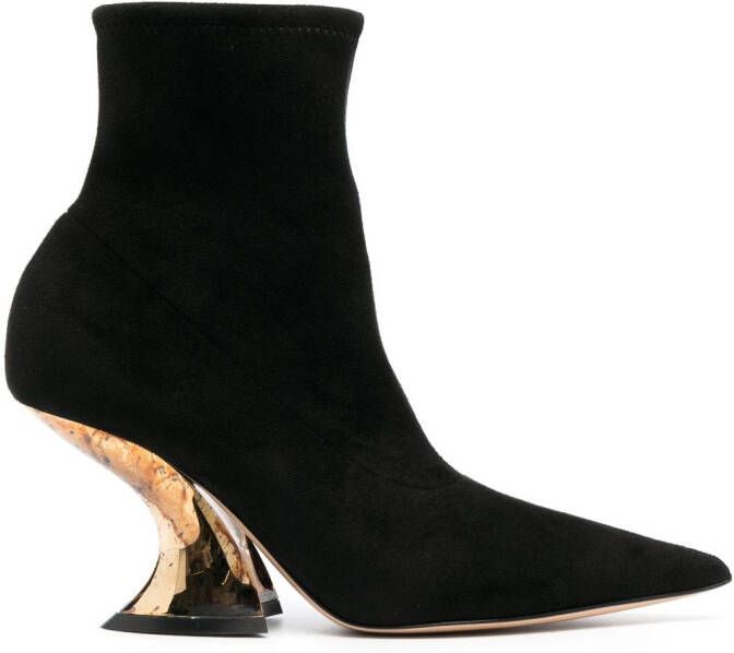 Casadei Elodie 85mm ankle boots Black