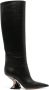 Casadei Elodie 85mm knee-length leather boots Black - Thumbnail 1