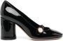 Casadei Emily Cleo 80mm leather pumps Black - Thumbnail 1